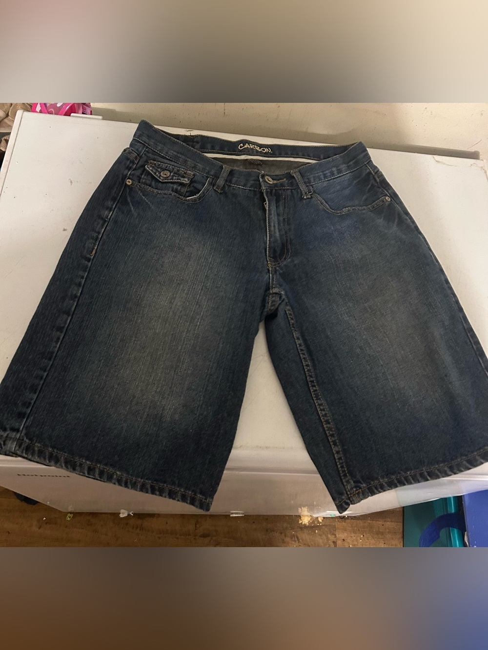 Carbon Dark Blue Denim Men’s Shorts